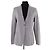 Blazer Fabiana Filippi de algodón gris
