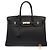 Hermès Borsa HERMES Birkin 35 in Pelle Nera - 103947 Nero - vista 3
