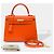 Hermès Bolsa HERMES Kelly 25 em Couro Laranja - 103948 - vista 2