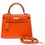 Hermès Bolsa HERMES Kelly 25 em Couro Laranja - 103948 - vista 3