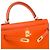 Hermès Bolsa HERMES Kelly 25 em Couro Laranja - 103948 - vista 7