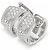 Orecchini Wellendorff Twist Oro Bianco 750/18K Brillanti Cerchi Full Set Argento