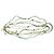 Autre Marque Collana lunga multi-filo in pietre naturali e metallo dorato Rosa Blu Verde Verde chiaro Blu chiaro Gold hardware