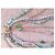 Autre Marque Collana lunga multi-filo in pietre naturali e metallo dorato Rosa Blu Verde Verde chiaro Blu chiaro Gold hardware - vista 2