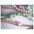 Autre Marque Collana lunga multi-filo in pietre naturali e metallo dorato Rosa Blu Verde Verde chiaro Blu chiaro Gold hardware - vista 4
