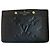Louis Vuitton Monogram Empreinte Leather Card Holder Black
