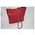 Chanel Bolso Tote de Piel Acolchada Rojo Roja - vista 4