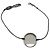 Redline Bracciale in cordoncino con cerchio in oro grigio 750/00 Argento