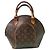 Sac à main Louis Vuitton Monogram Canvas Ellipse PM Marron Monogramme