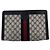 Gucci Vintage Blue Monogram Medium Ophidia Cosmetic Bag Clutch Blau - Ansicht 3