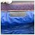 Gucci Vintage Blue Monogram Medium Ophidia Cosmetic Bag Clutch Blau - Ansicht 6