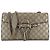 Gucci Bolsa de Ombro Emily em Couro Microssima Tom Dourado com Corrente