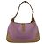 Gucci Borsa a tracolla Jackie Hobo in camoscio lilla e pelle tan Porpora - vista 3