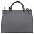 Gucci Borsa a tracolla e a mano 2 vie Marmont con patta in pelle grigia Grigio - vista 3
