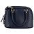 Gucci Borsa a tracolla Microssima Dome Small Satchel in pelle blu navy - vista 3