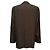 DKNY Brown Wool Blend Jacket with Black Stripes - view 2
