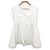 Autre Marque UBIQ REIMI Collaboration Tweed Peplum Gilet Blanco