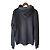 Autre Marque Hoodie com zíper em algodão com acabamento em denim Diesel Preto - vista 2