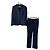 Autre Marque 23ku No Collar Setup Suit Blue Navy blue