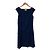 Autre Marque Abito trasparente Sybilla con ricami floreali Blu Blu navy