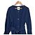 Autre Marque Techichi TERRASSE Abrigo sin cuello de nailon Azul Azul marino - vista 3
