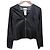 Autre Marque Veste sans col en similicuir Sov. Double Standard Clothing Noir
