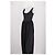Autre Marque Abito maxi nero LEAU - vista 4