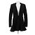 Vestido Alaïa negro con capucha de lana