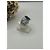 Autre Marque Anillo de oro blanco con zafiro y diamantes Azul - vista 7