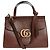 Gucci Braune GG Marmont Mini 2-Way Tasche