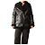 Acne Shearling leather black jacket - size UK 8