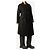Iro Abrigo grueso negro con cinturón - size UK 10 - vista 3