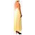 Autre Marque Vestido maxi amarillo con cuello halter - size UK 12 - vista 3