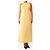 Autre Marque Vestido maxi amarillo con cuello halter - size UK 12 - vista 4
