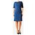 Akris Double-Face Etuikleid Midi in Navy - size UK 10 Blau - Ansicht 3