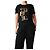 Autre Marque Top con logo grafico nero e oro - size M