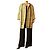 Etro Abrigo de jacquard caqui y amarillo - size UK 10 Verde