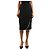 Valentino Falda midi de crepe de seda negra - size UK 8 Negro
