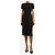 Valentino Falda midi de crepe de seda negra - size UK 8 Negro - vista 2