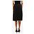 Valentino Falda midi de crepe de seda negra - size UK 8 Negro - vista 3