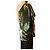 Autre Marque Mini abito di paillettes verde monospalla - size M - vista 2