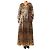 Antik Batik Abito maxi Baguy nero e oro - size M D'oro