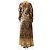 Antik Batik Abito maxi Baguy nero e oro - size M D'oro - vista 2