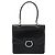 Céline CELINE Bolsa de mão em couro preto prata - vista 2