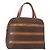 Céline CELINE Macadam Canvas Handtasche PVC Leder Braun Gold - Ansicht 2