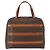 Céline CELINE Macadam Canvas Handtasche PVC Leder Braun Gold - Ansicht 3