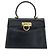 Salvatore Ferragamo Gancini Hand Bag Leather 2way Navy Gold - vista 13