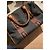 Borsa da viaggio Yves Saint Laurent in tela monogram Marrone Nero - vista 8