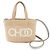 Bolso Cesta de Rafia Jimmy Choo Beige