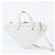 Everyday Borsa a tracolla in pelle Triangle Duffle Balenciaga Bianco - vista 4